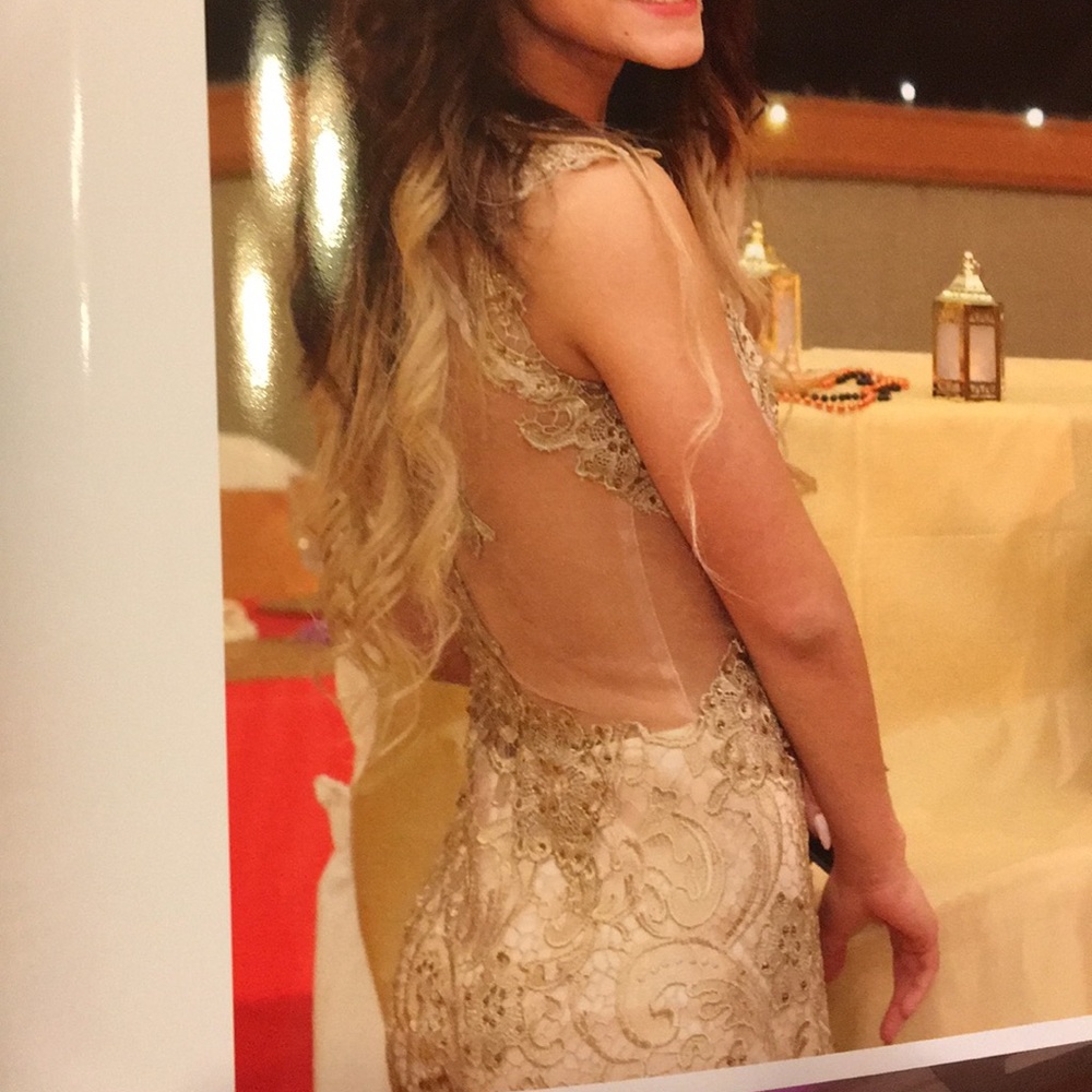 Gold dress